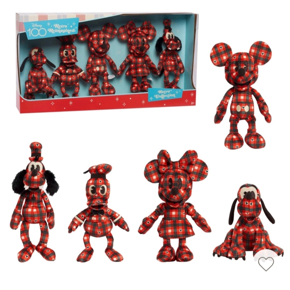 Disney Retro Reimagined Collectible Plush Set